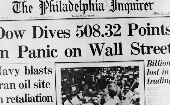 Фото:скриншот ролика Black Monday crash — 30 years on с YouTube-канала Financial Times 