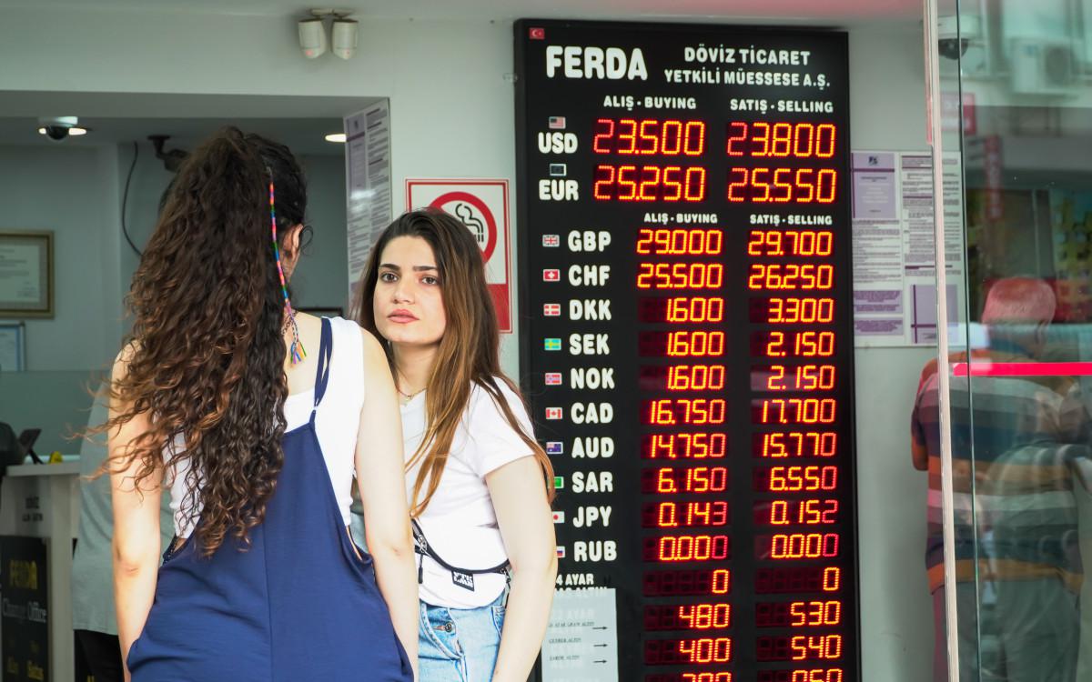 Пункт обмена валют в Измире, Турция