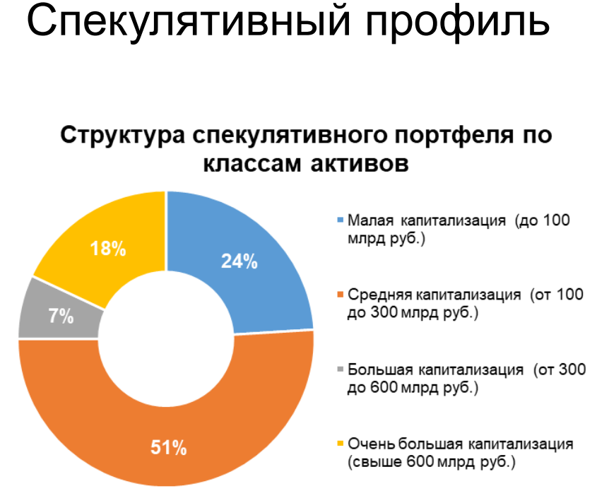 Состав спекулятивного портфеля